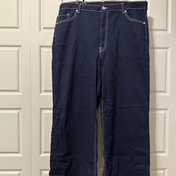 Wide leg dark wash jeans - Picture 1 of 3